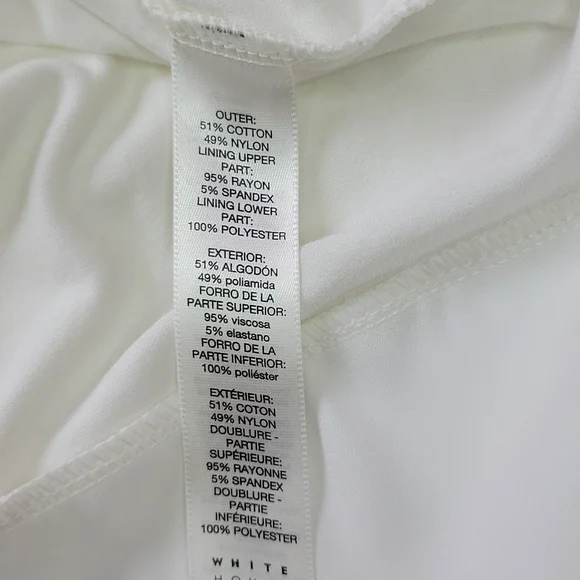 White House Black Market White Layered Lace Top/XS. - Picture 8 of 14